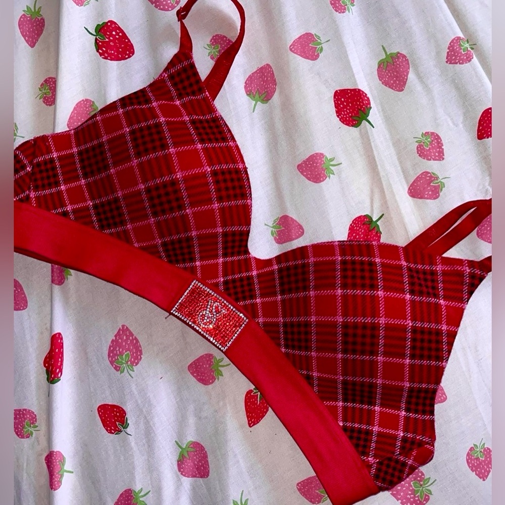 Victoria’s Secret Red Flannel Bra